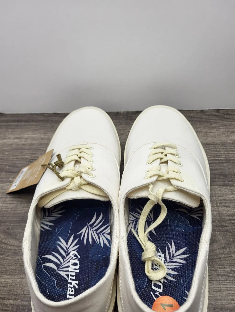 OluKai Tradewind Canvas Casual Sneakers Mens Size 11 Off White New_5